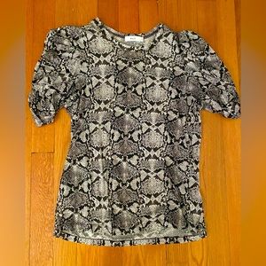 A.L.C kati tee in snake skin print
